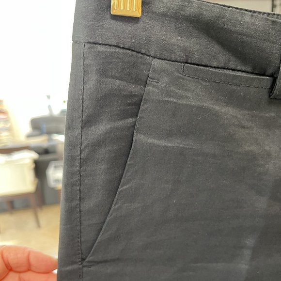 Theory Black Linen Pants - Picture 5 of 9